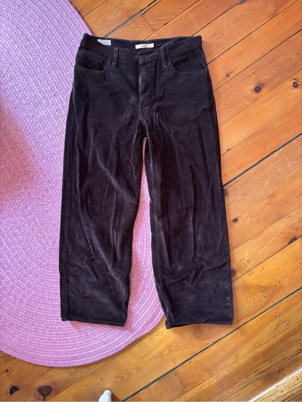 Levi’s Baggy Dad Dark Brown Corduroy Pants